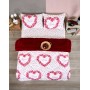 ETE HOMETEX ÇİFT KİŞİLİK LÜX WELSOFT YORGAN SETİ 195X215CM LOVE BORDO 8696474231946